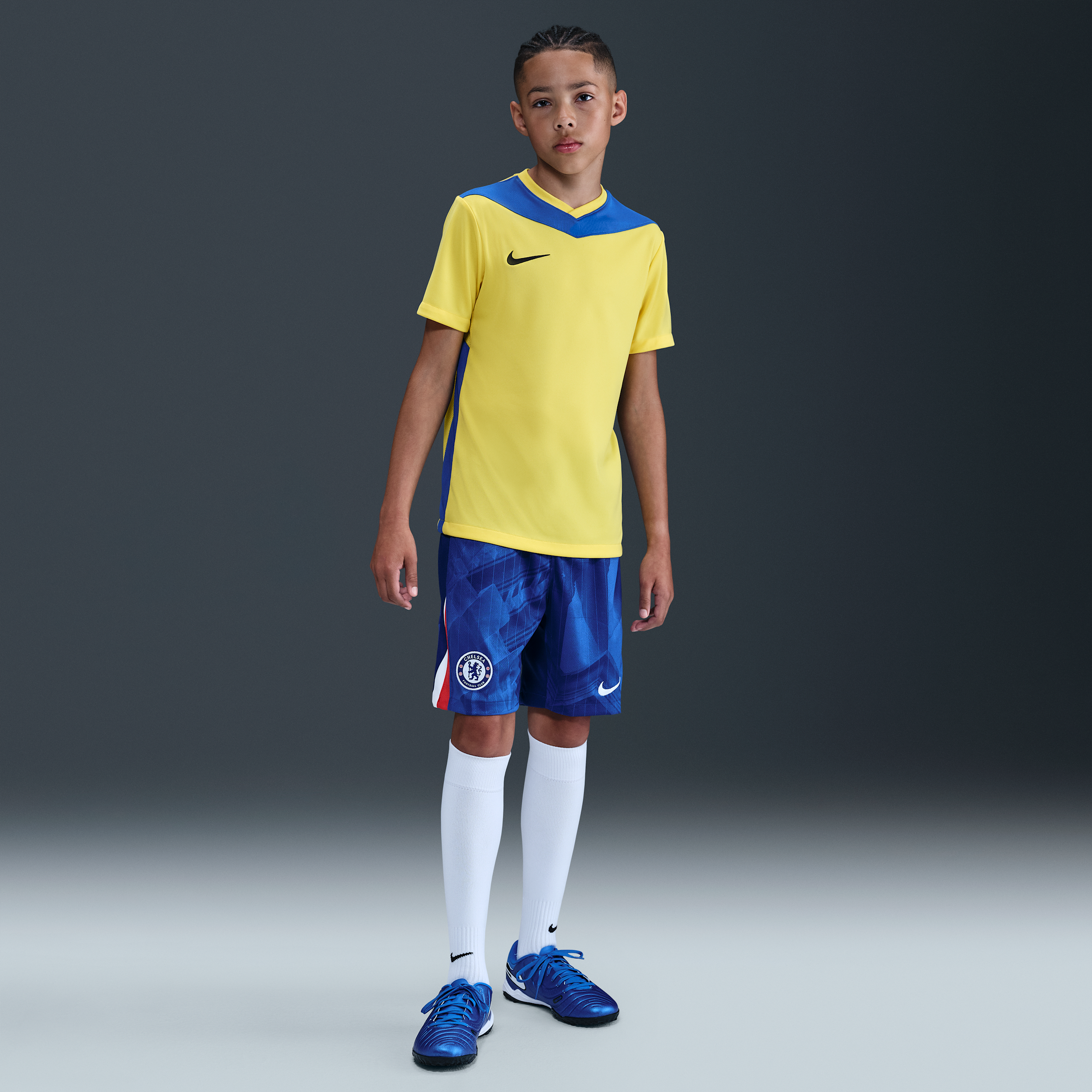Nike Chelsea FC 2025/26 Stadium Thuis  Dri-FIT replicavoetbalshorts voor kids - Blauw