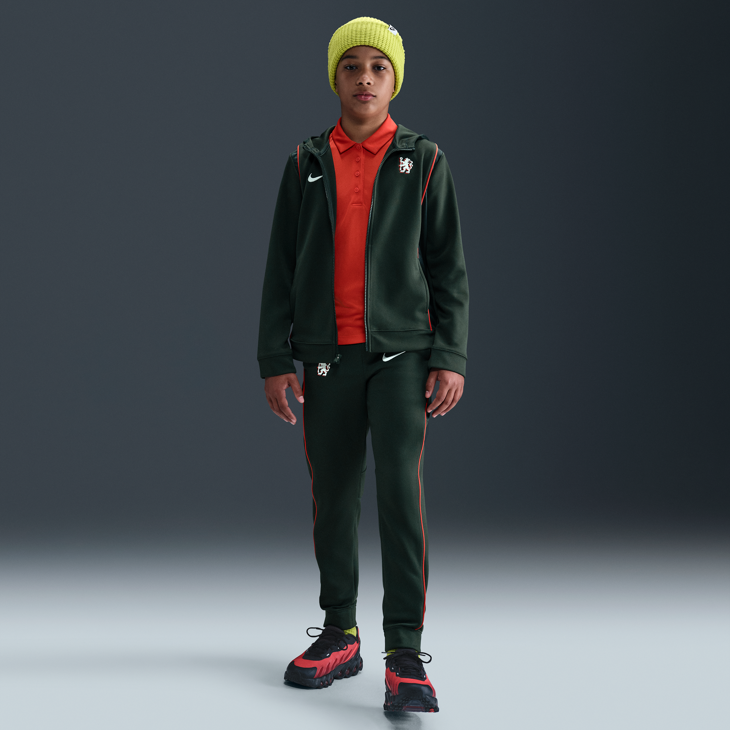 Nike Chelsea FC  geweven voetbaltrainingspak voor kids - Groen
