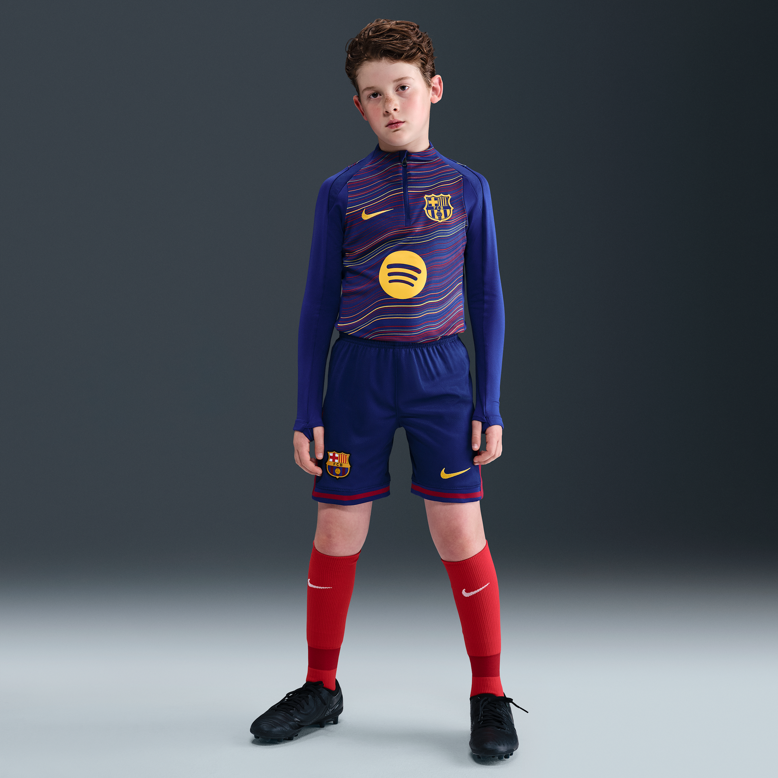 Nike FC Barcelona 2025/26 Stadium Thuis  Dri-FIT replicavoetbalshorts voor kids - Blauw