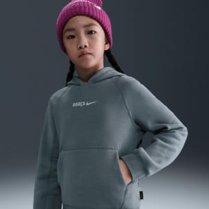 Nike FC Barcelona Air  voetbalhoodie voor kids - Grijs