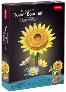 CubicFun 3D Puzzel - Flower Bouqet Zonnebloem (102 stukjes)