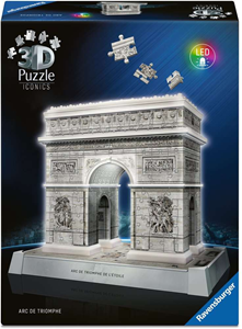 Ravensburger Iconics 3D Puzzel - Arc de Triomphe Paris with Light (216 stukjes)