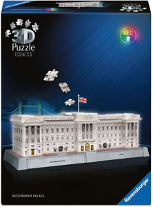 Ravensburger Iconics 3D Puzzel - Buckingham Palace with Light (216 stukjes)