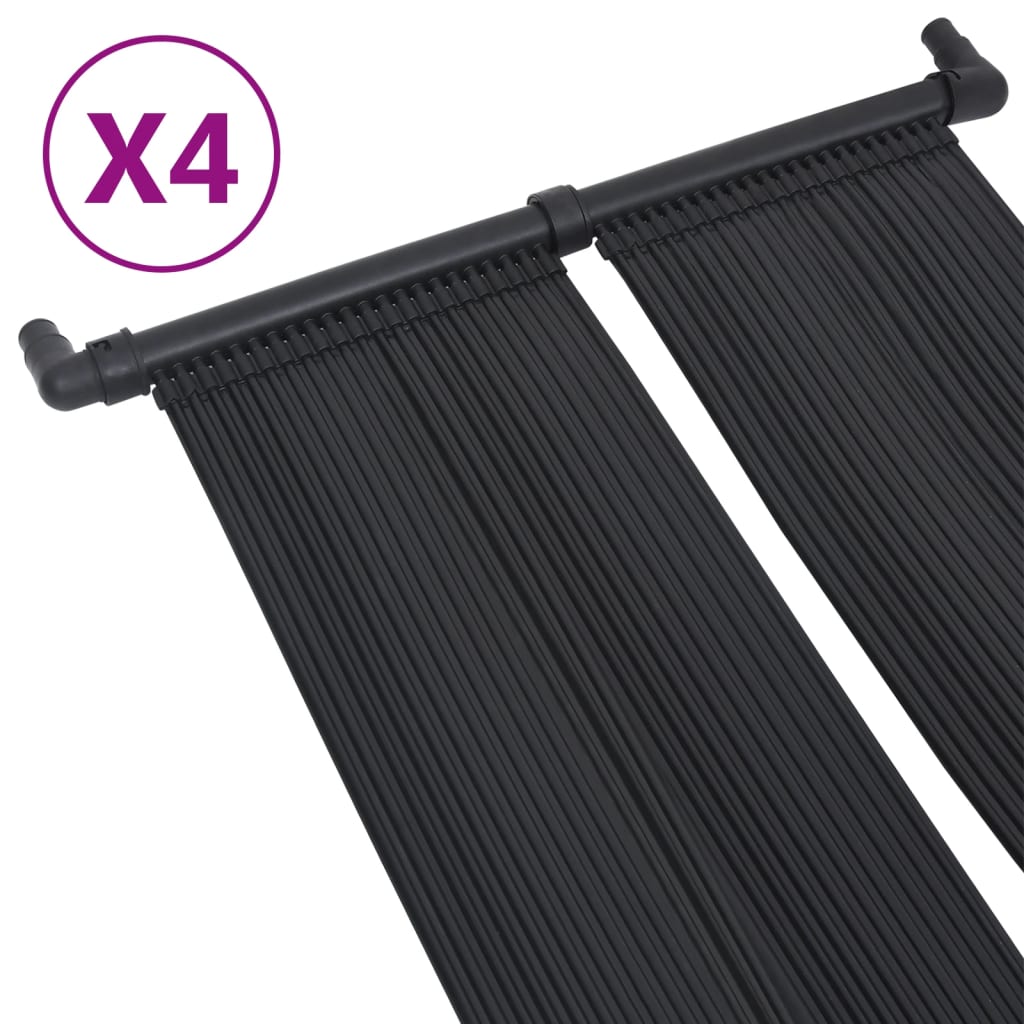 vidaXL Solarverwarmingspanelen voor zwembad 4 st 80x310 cm