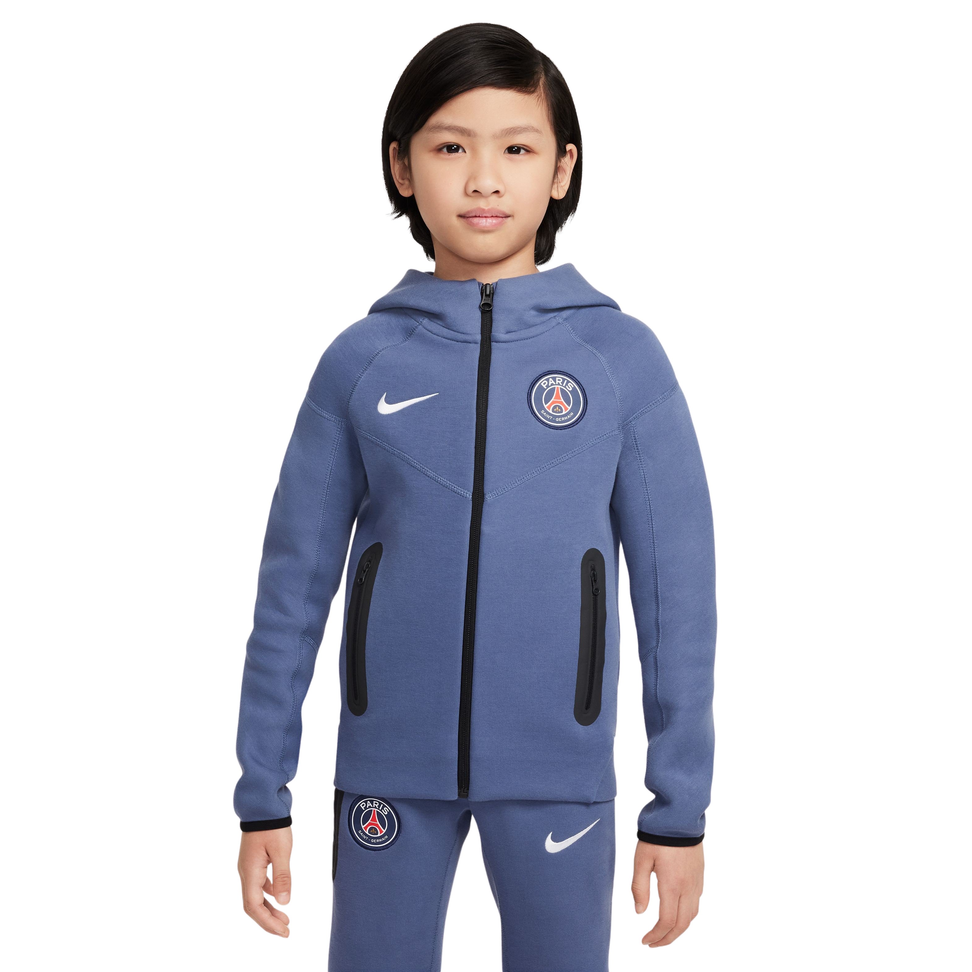 Paris Saint-Germain Tech Fleece Vest 2025-2026 Kids Blauw Wit