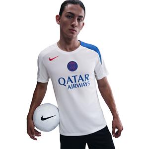 Nike Paris Saint-Germain Strike Trainingsshirt 2025-2026 Wit Blauw Rood