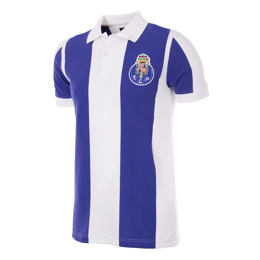 FC Porto 1951-52 Retro Voetbalshirt Blauw Wit
