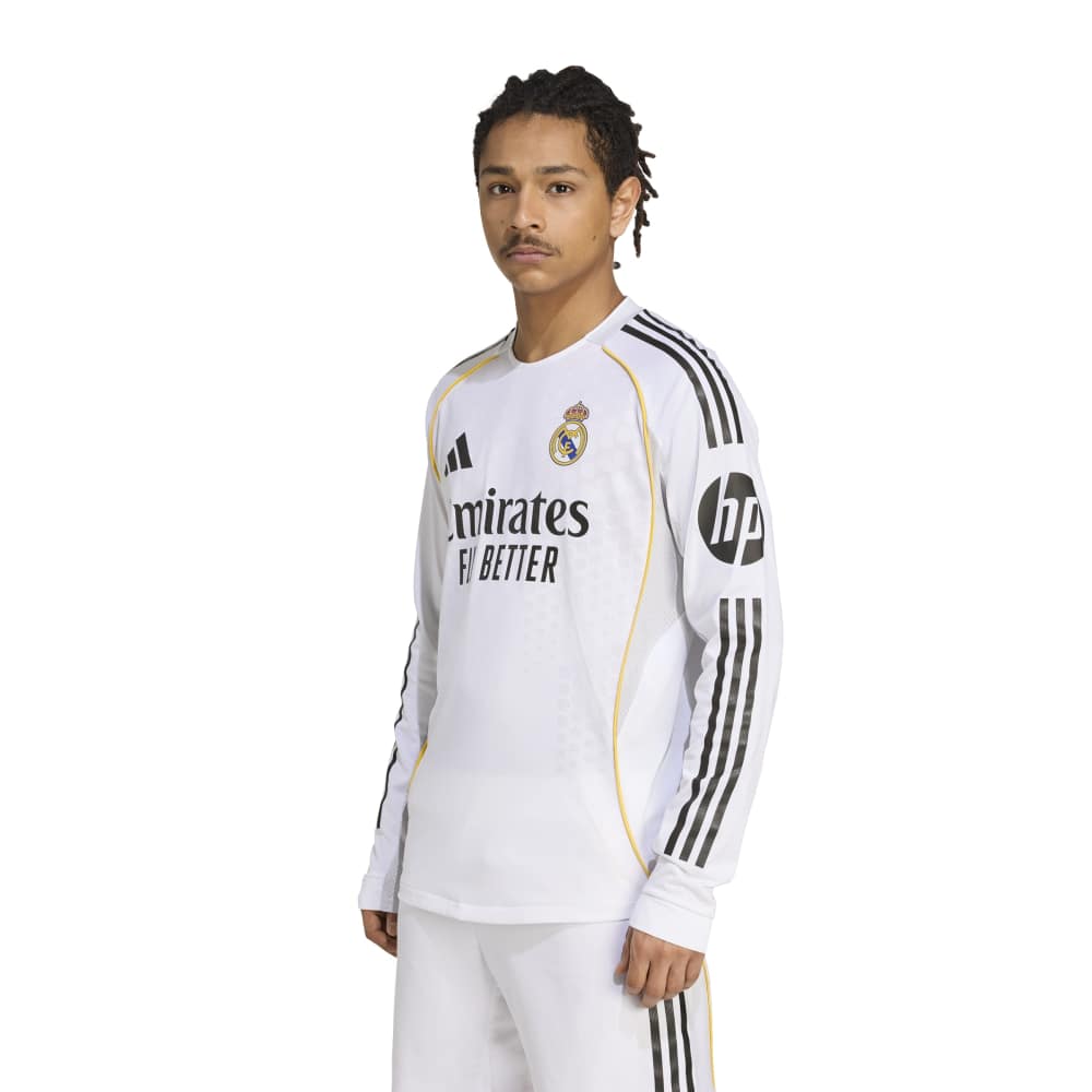 Real Madrid Thuisshirt Lange Mouwen Authentic 2025-2026