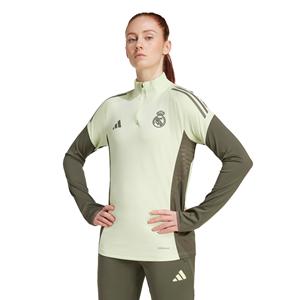 Adidas Real Madrid Trainingstrui 1/4-Zip 2025-2026 Dames Lichtgroen Grijs