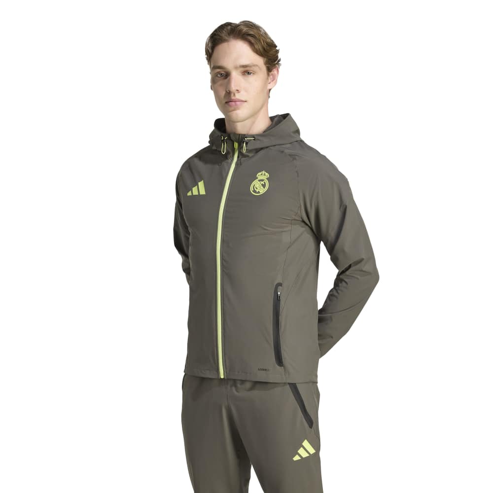 Adidas Real Madrid Vis Tech Vest Grijs Lichtgroen