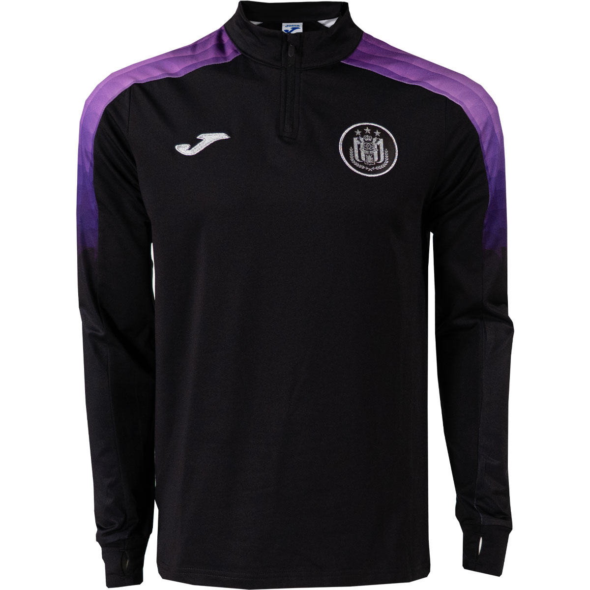 RSC Anderlecht Trainingstrui 1/4-Zip 2025-2026 Zwart Paars