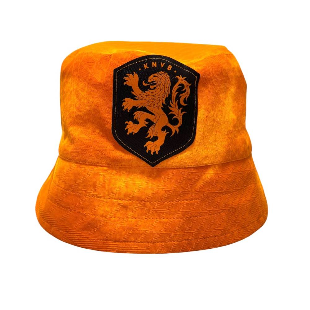 Nederland Bucket Hat Logo Oranje Zwart