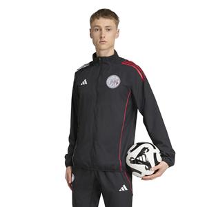 Adidas Ajax Presentatie Trainingsjack 2025-2026 Zwart Wit Rood