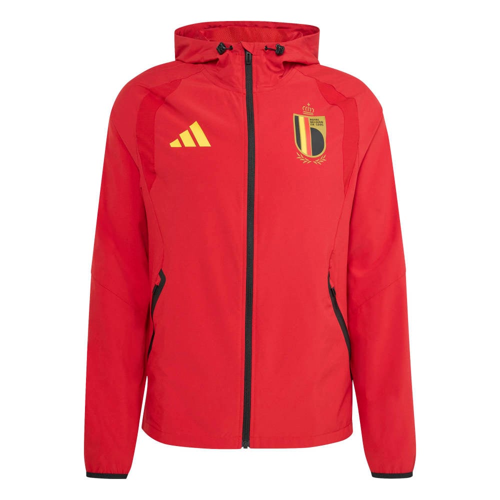 België Tiro Travel Windbreaker 2026-2028 Rood Geel Zwart