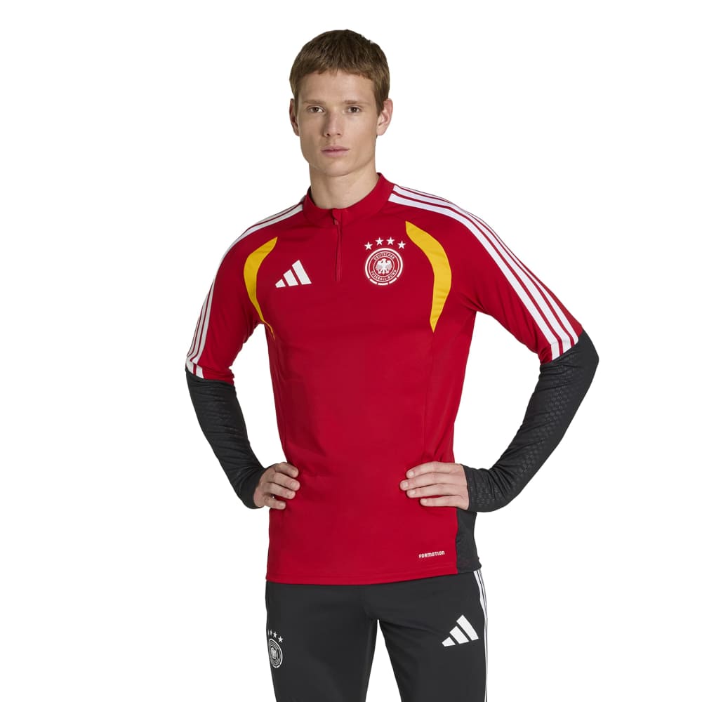Adidas Duitsland Trainingstrui 1/4-Zip 2026-2028 Donkerrood