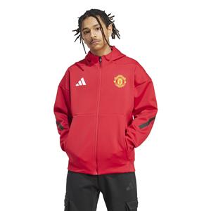 Adidas Manchester United Anthem Trainingsjack 2025-2026 Rood Zwart Wit