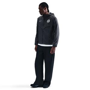 Nike Paris Saint-Germain Impact Windrunner Jack 2025-2026 Donkergrijs Zilver