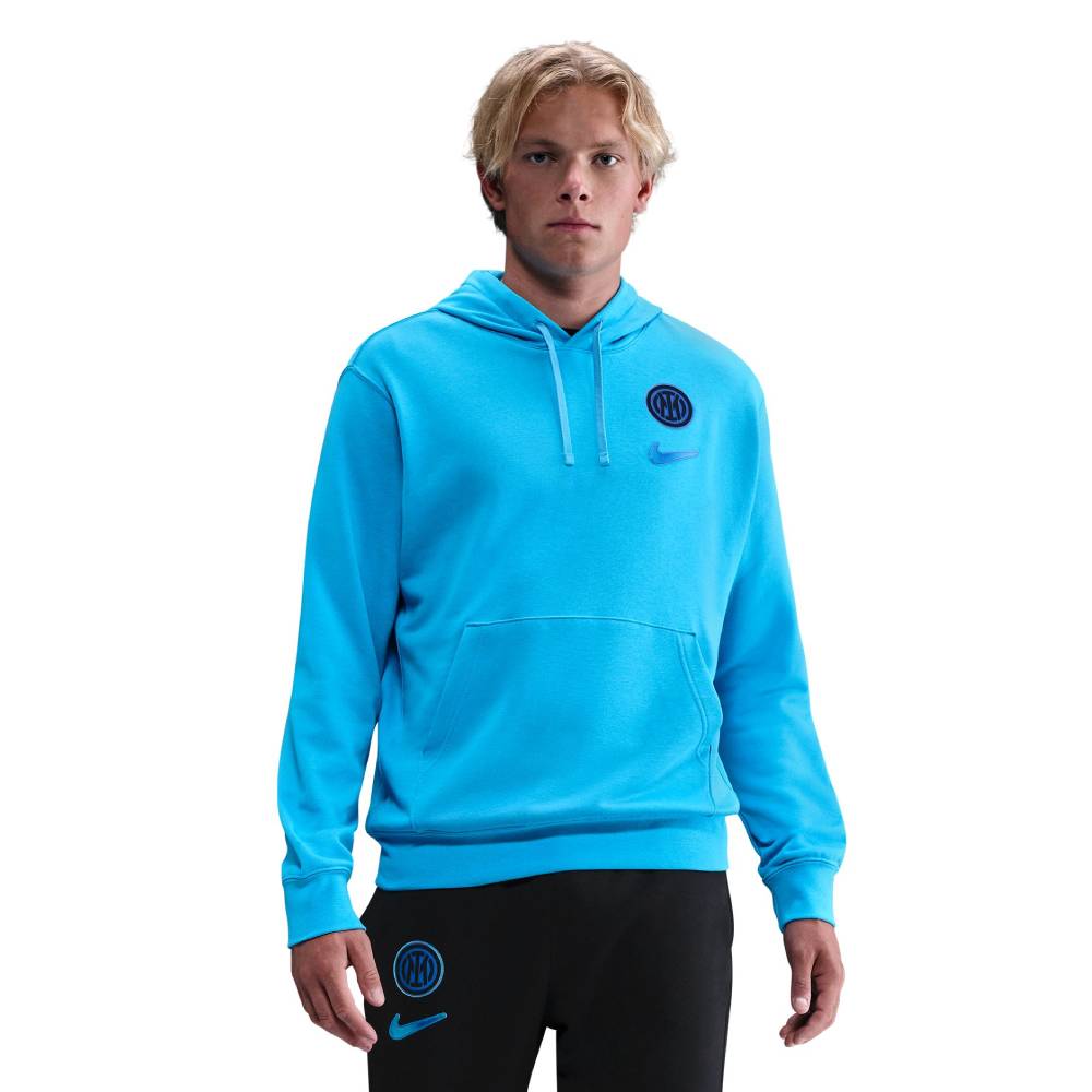 Inter Milan Club Hoodie 2025-2026 Lichtblauw Zwart