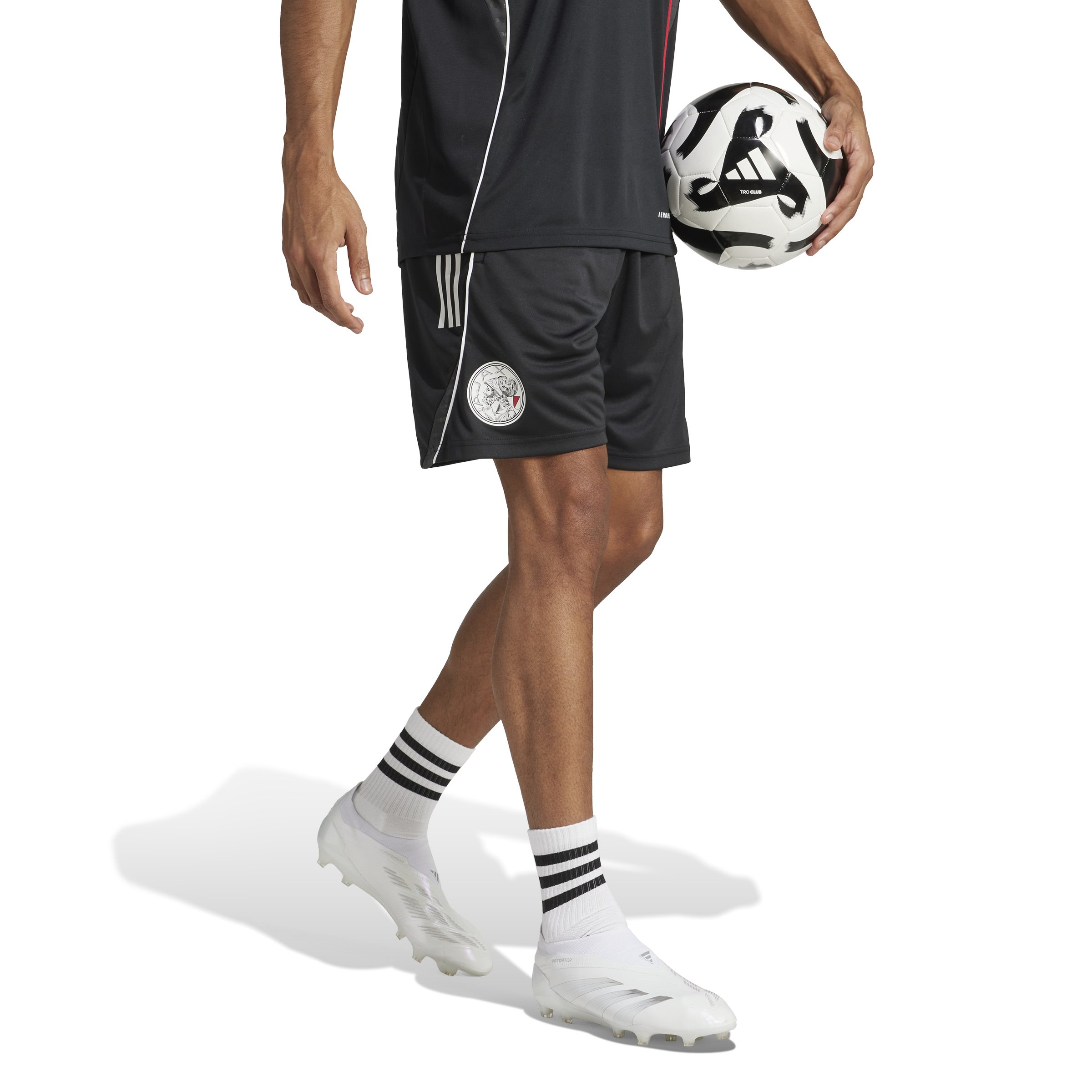 Adidas Ajax Trainingsbroekje 2025-2026 Zwart Wit Rood