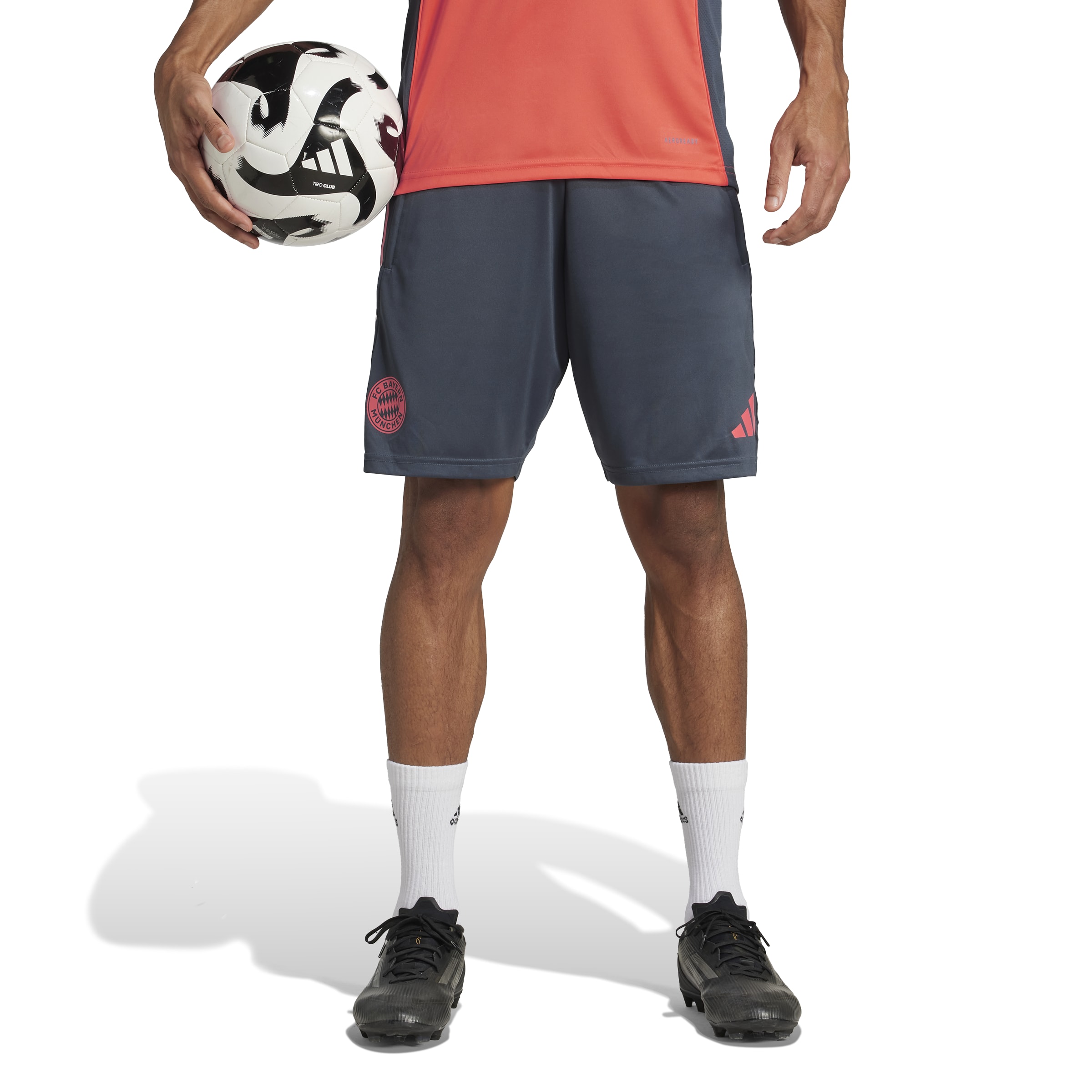 Adidas Bayern München Trainingsbroekje 2025-2026 Donkergrijs Oranje