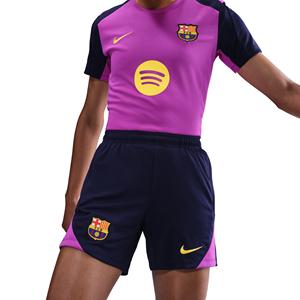 Nike FC Barcelona Strike Trainingsbroekje 2025-2026 Dames Donkerblauw Felpaars Goud