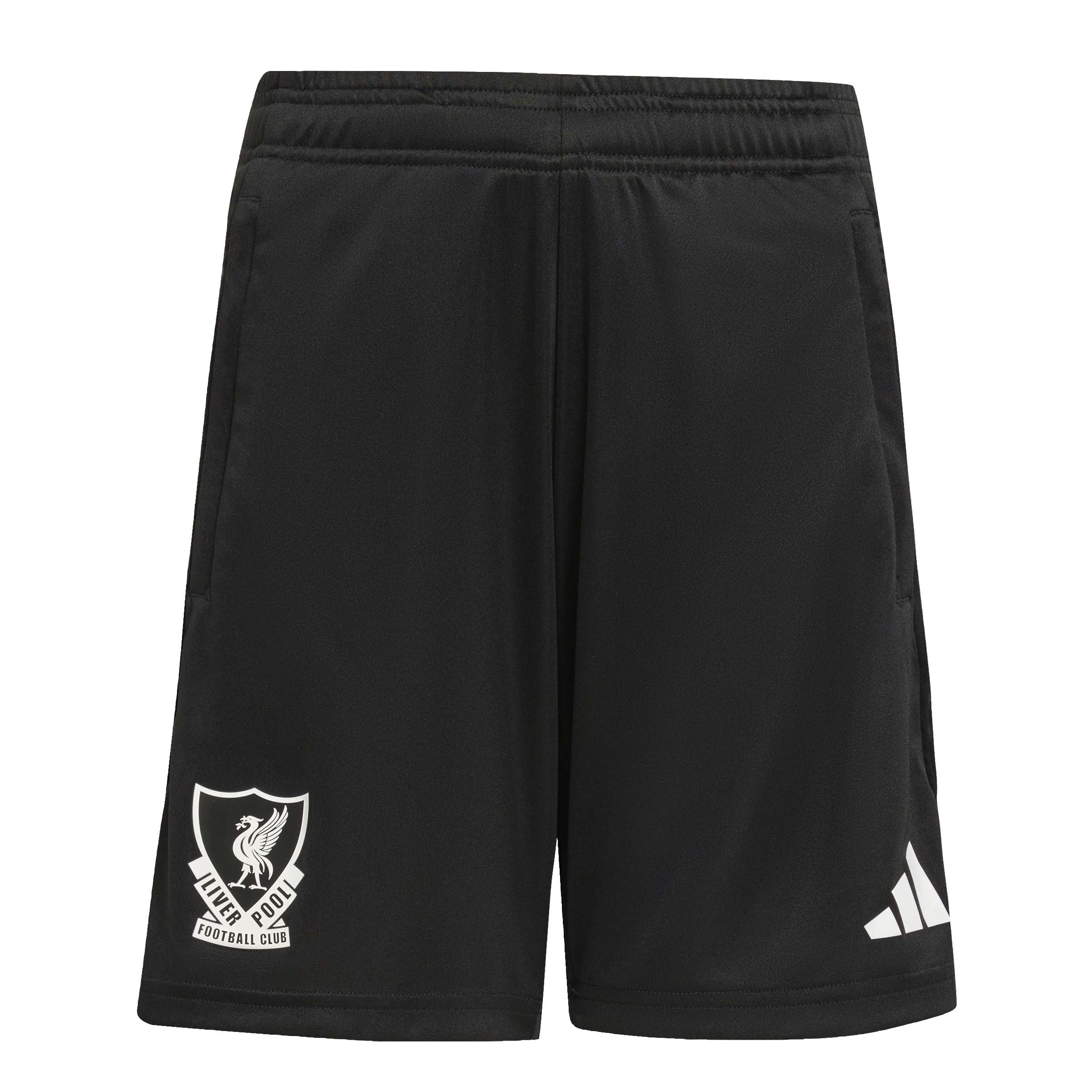 Adidas Liverpool Trainingsbroekje Europees 2025-2026 Kids Zwart Wit Groen