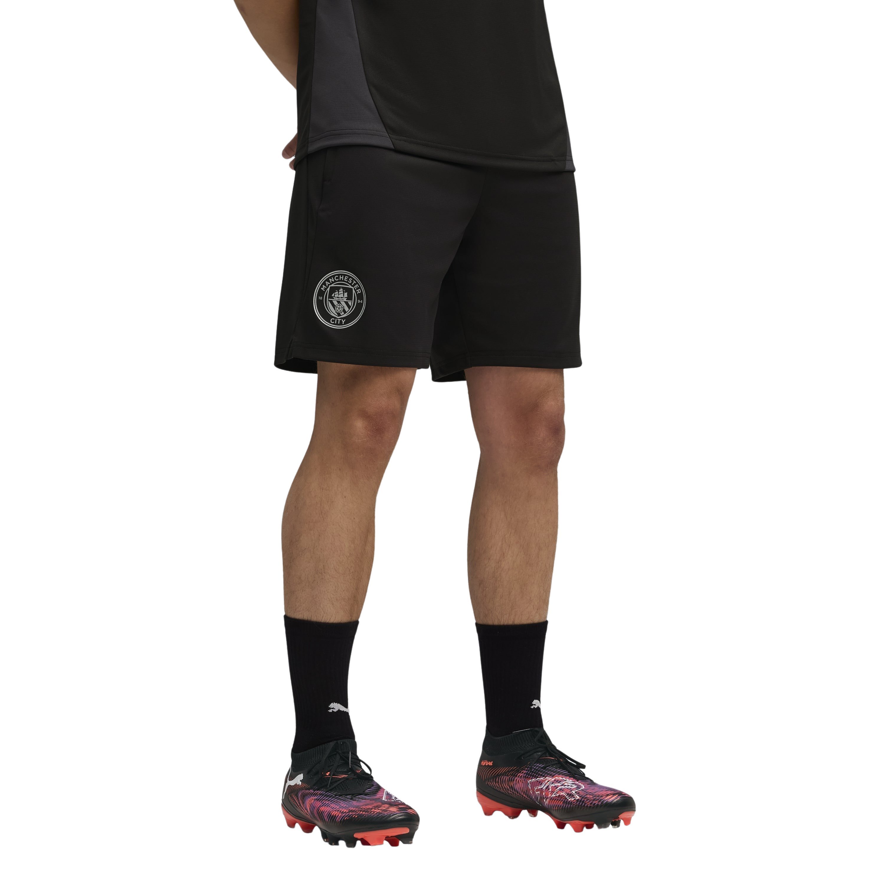 Manchester City Trainingsbroekje 2025-2026 Zwart Zilver