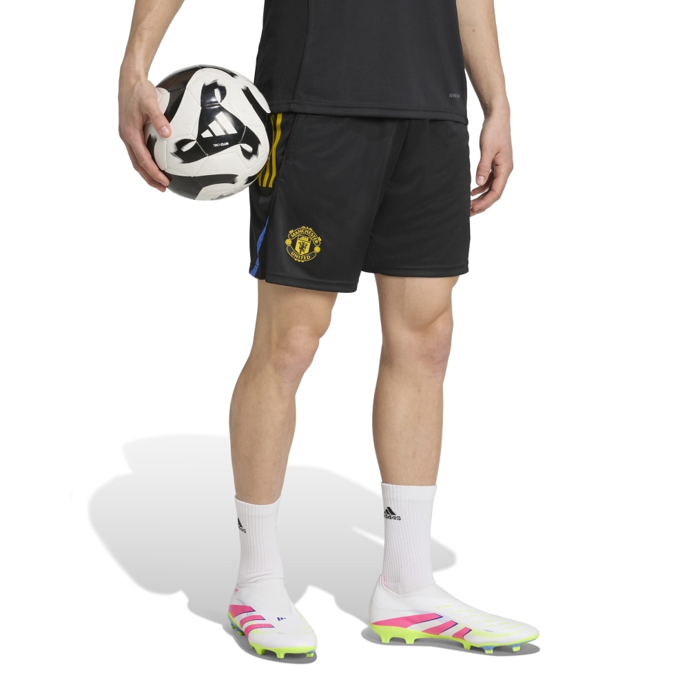 Adidas Manchester United Trainingsbroekje 2025-2026 Zwart Blauw Geel