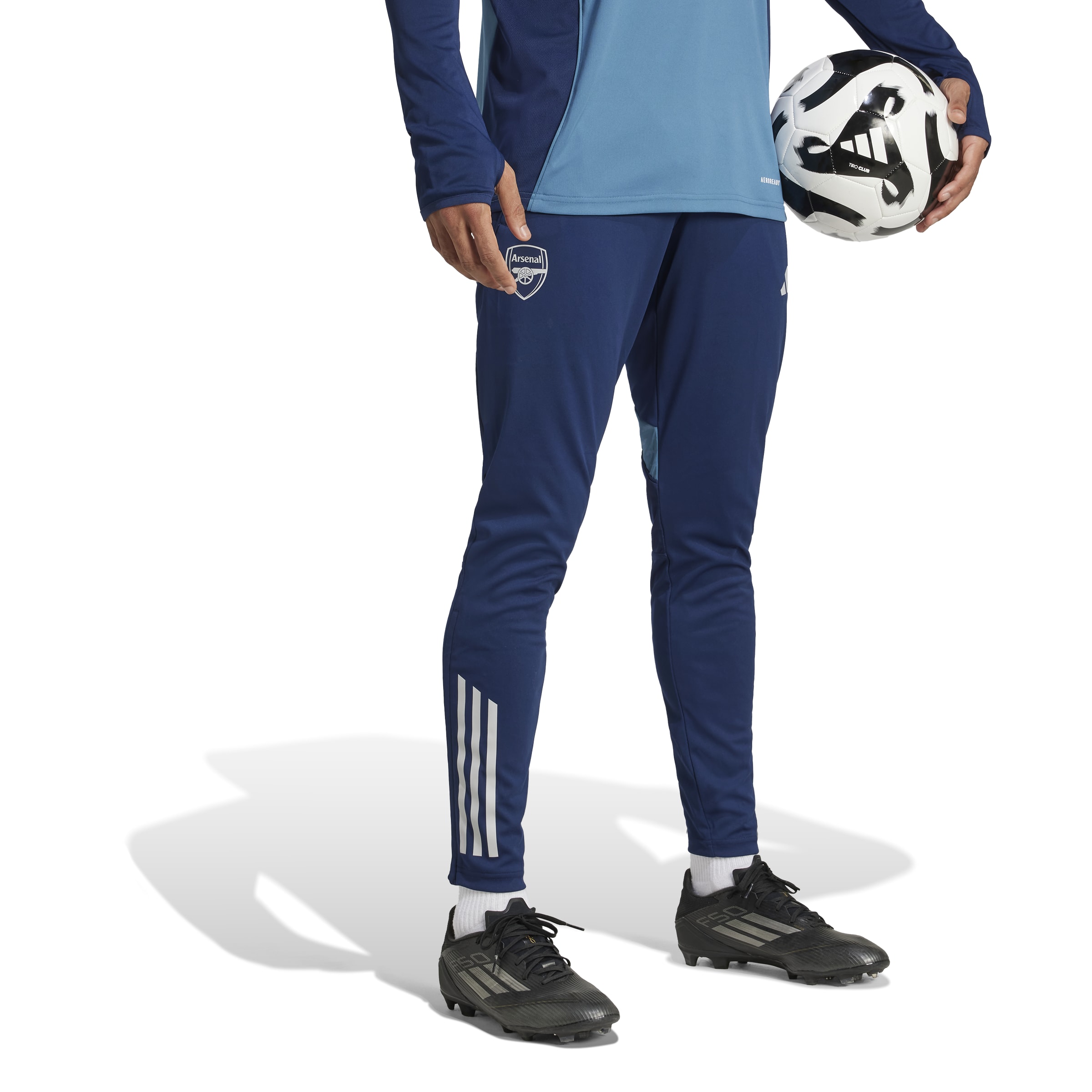 Adidas Arsenal Trainingsbroek 2025-2026 Donkerblauw Blauw Wit