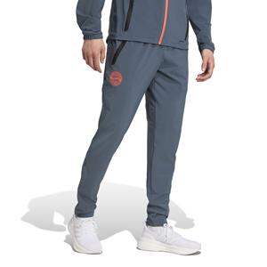 Adidas Bayern M&uuml;nchen Vis Tech Trainingsbroek 2025-2026 Donkergrijs Oranje