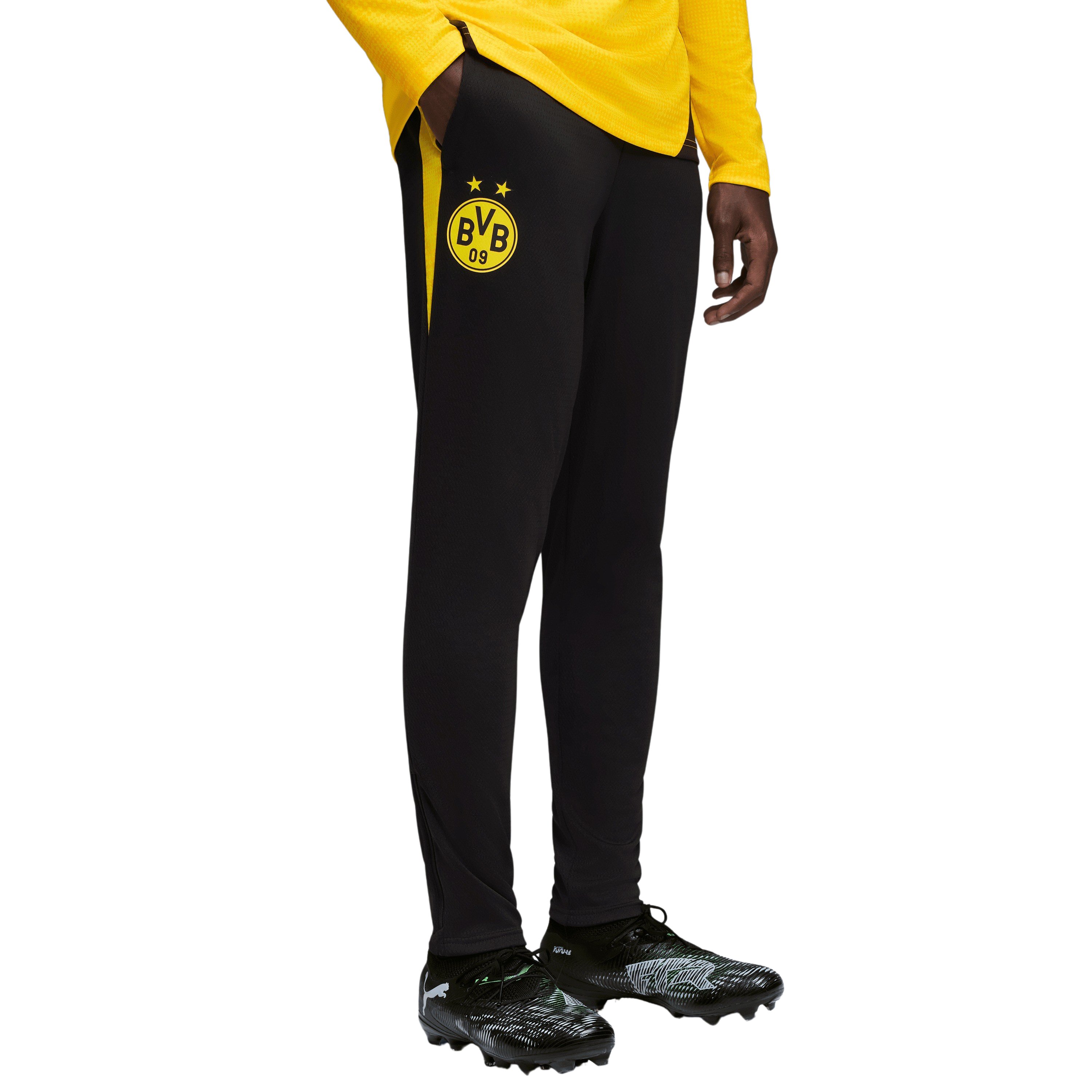 Borussia Dortmund Trainingsbroek 2025-2026 Zwart Geel