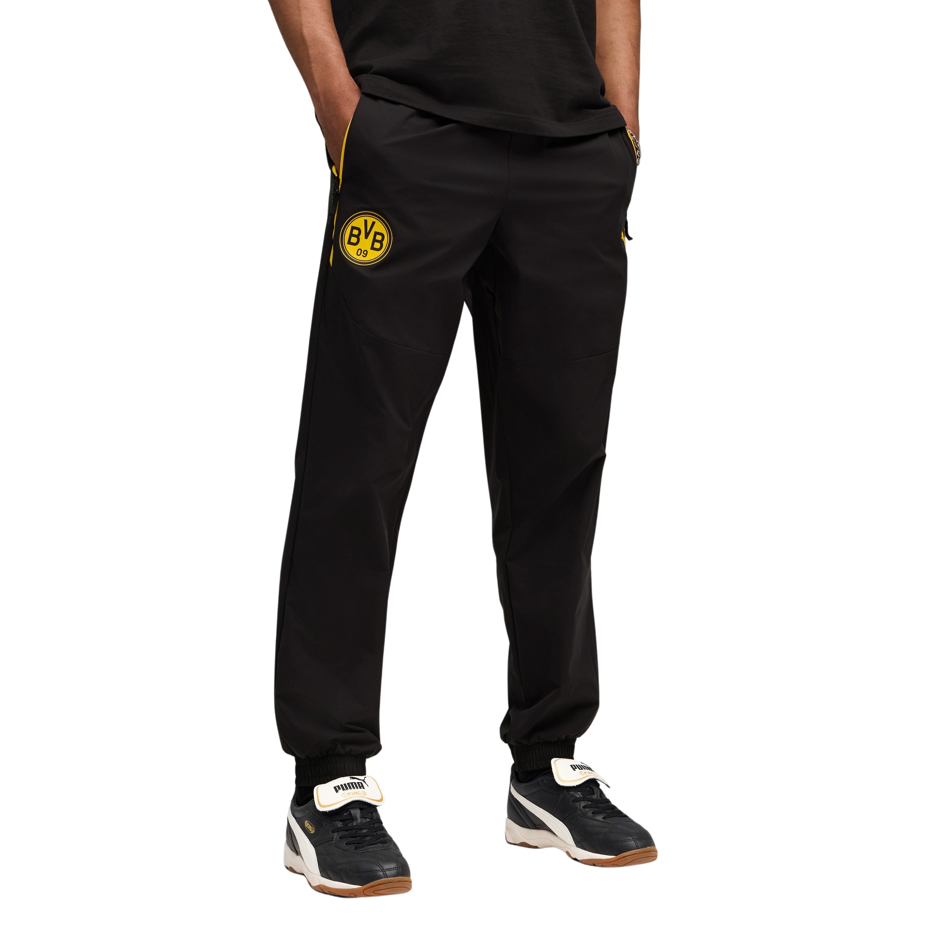Borussia Dortmund tech Trainingsbroek Woven 2025-2026 Zwart Geel