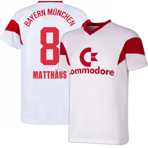Sportus.nl Bayern Munchen Retro Voetbalshirt 1987-1988 + 8 Matth&auml;us