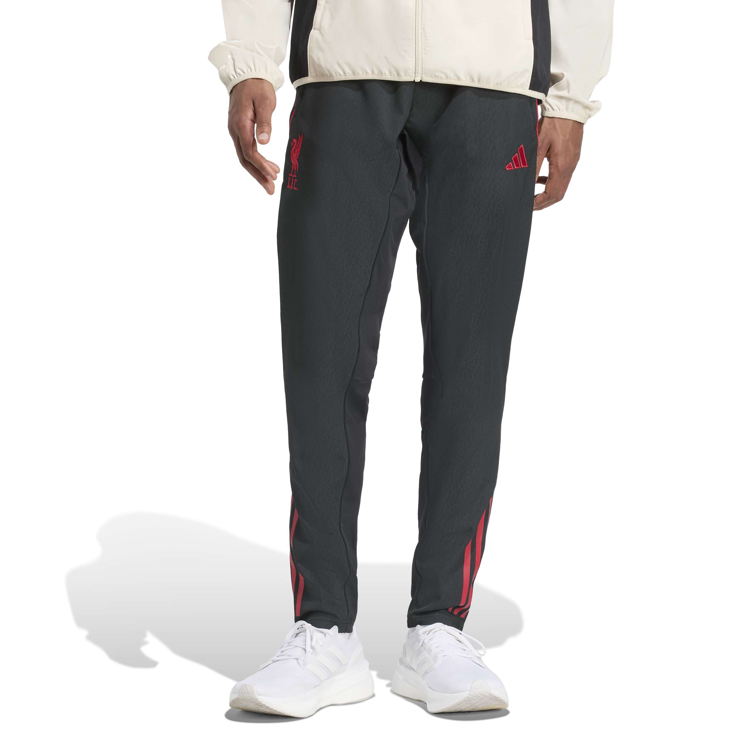 Adidas Liverpool Presentatie Trainingsbroek 2025-2026 Zwart Rood Wit