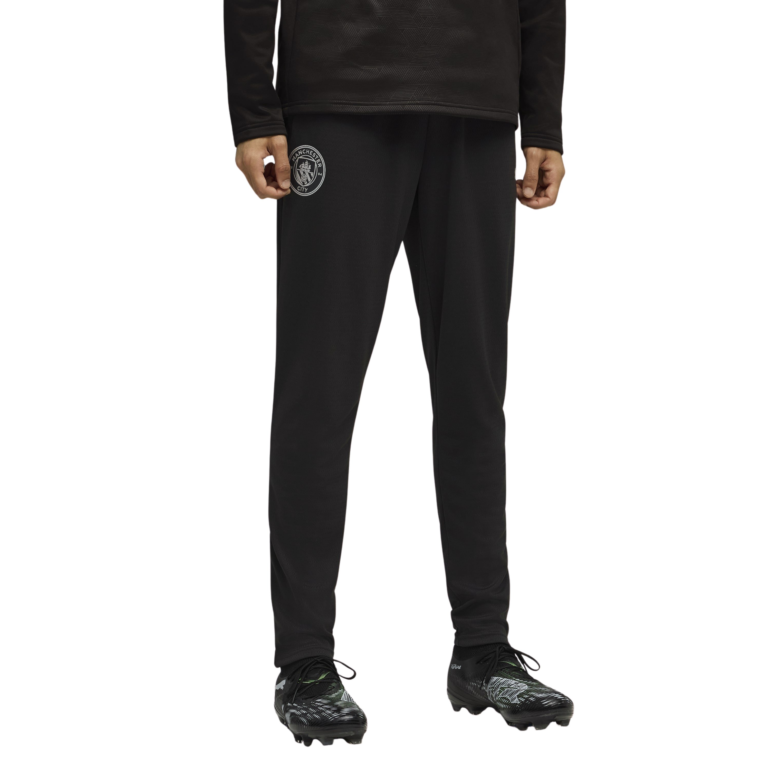 PUMA Manchester City Trainingsbroek 2025-2026 Zwart Zilver