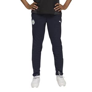 PUMA Manchester City Trainingsbroek 2025-2026 Kids Donkerblauw Wit