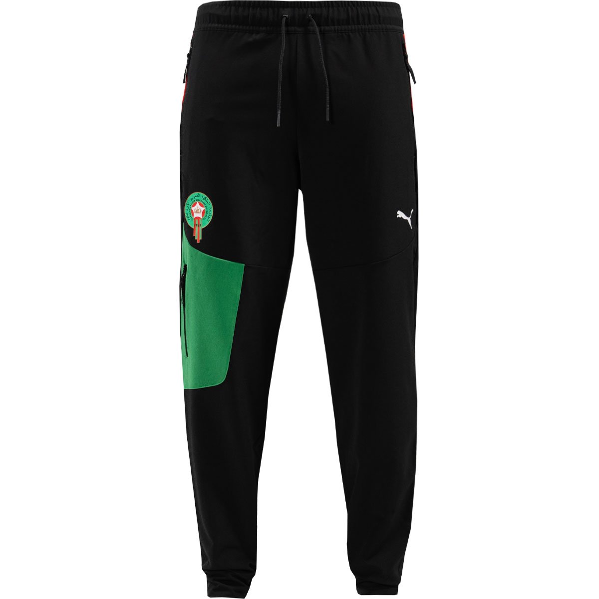 Marokko tech Woven Trainingsbroek 2024-2026 Zwart Groen Rood