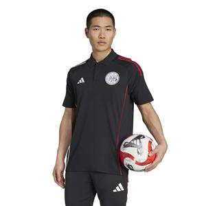 Adidas Ajax Polo 2025-2026 Zwart Wit Rood
