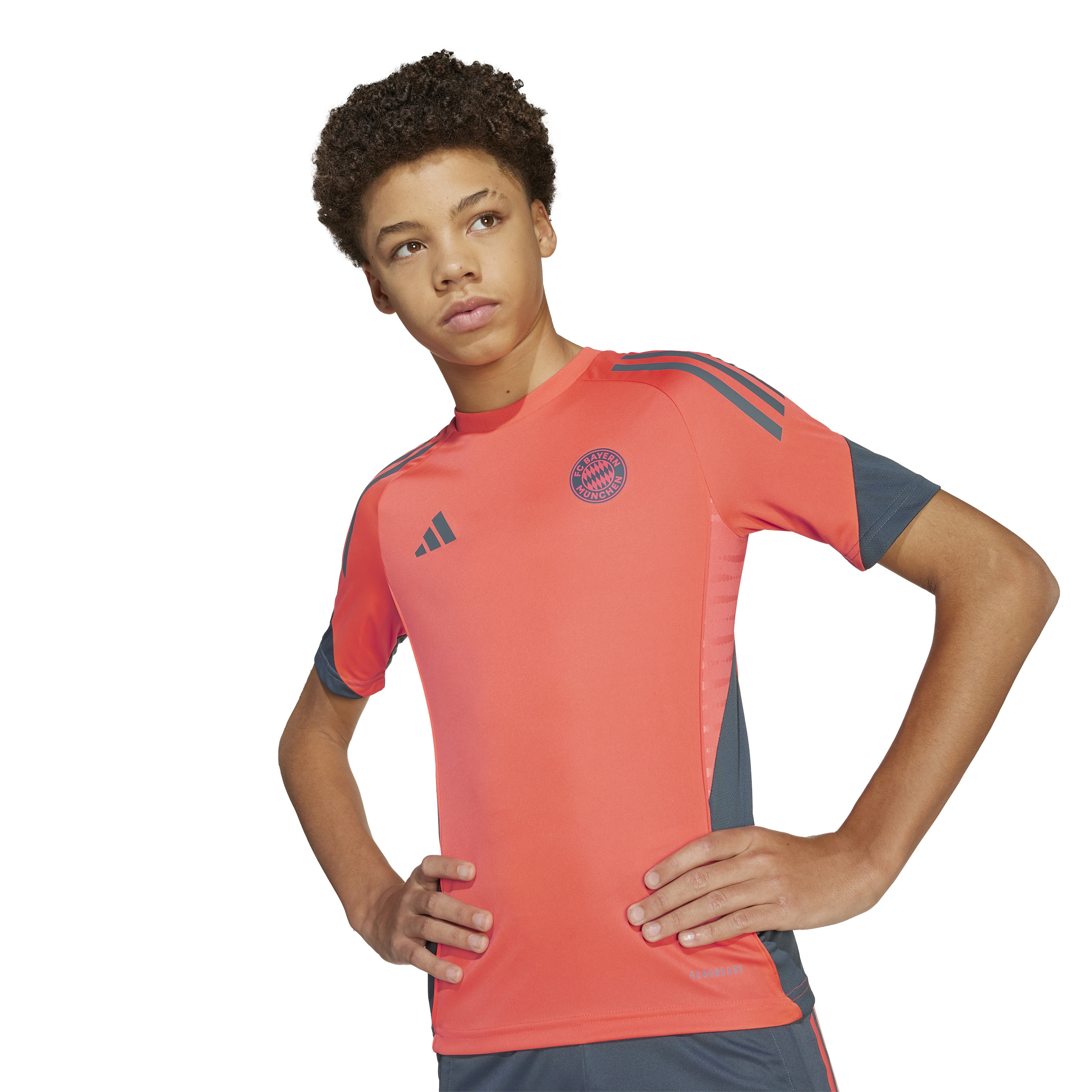 Adidas Bayern München Trainingsshirt 2025-2026 Kids Oranje Donkergrijs