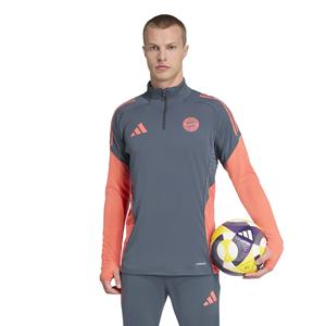 Adidas Bayern M&uuml;nchen Trainingstrui 1/4-Zip 2025-2026 Donkergrijs Oranje