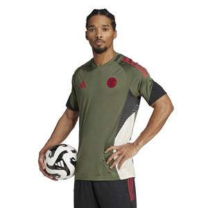 Adidas Bayern M&uuml;nchen Trainingsshirt Europees 2025-2026 Groen Rood Donkergrijs