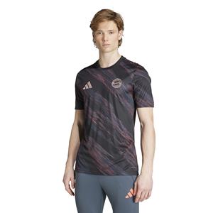 Adidas Bayern M&uuml;nchen Pre-Match Trainingsshirt 2025-2026 Zwart Oranje Rood