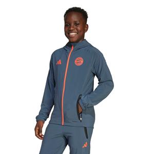 Adidas Bayern M&uuml;nchen Vis Tech Vest 2025-2026 Kids Donkergrijs Oranje