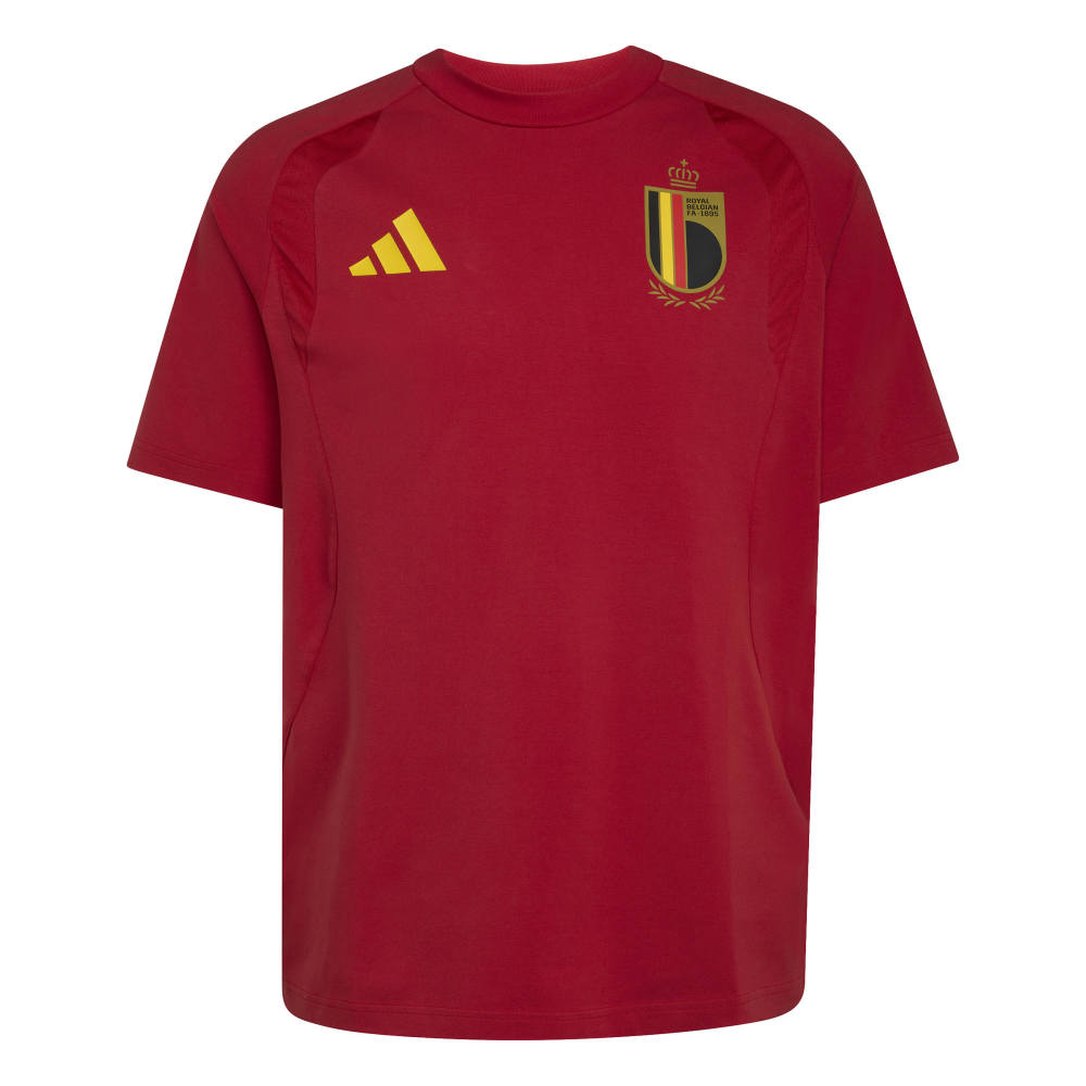 Adidas België Tiro Travel T-Shirt 2026-2028 Rood Geel