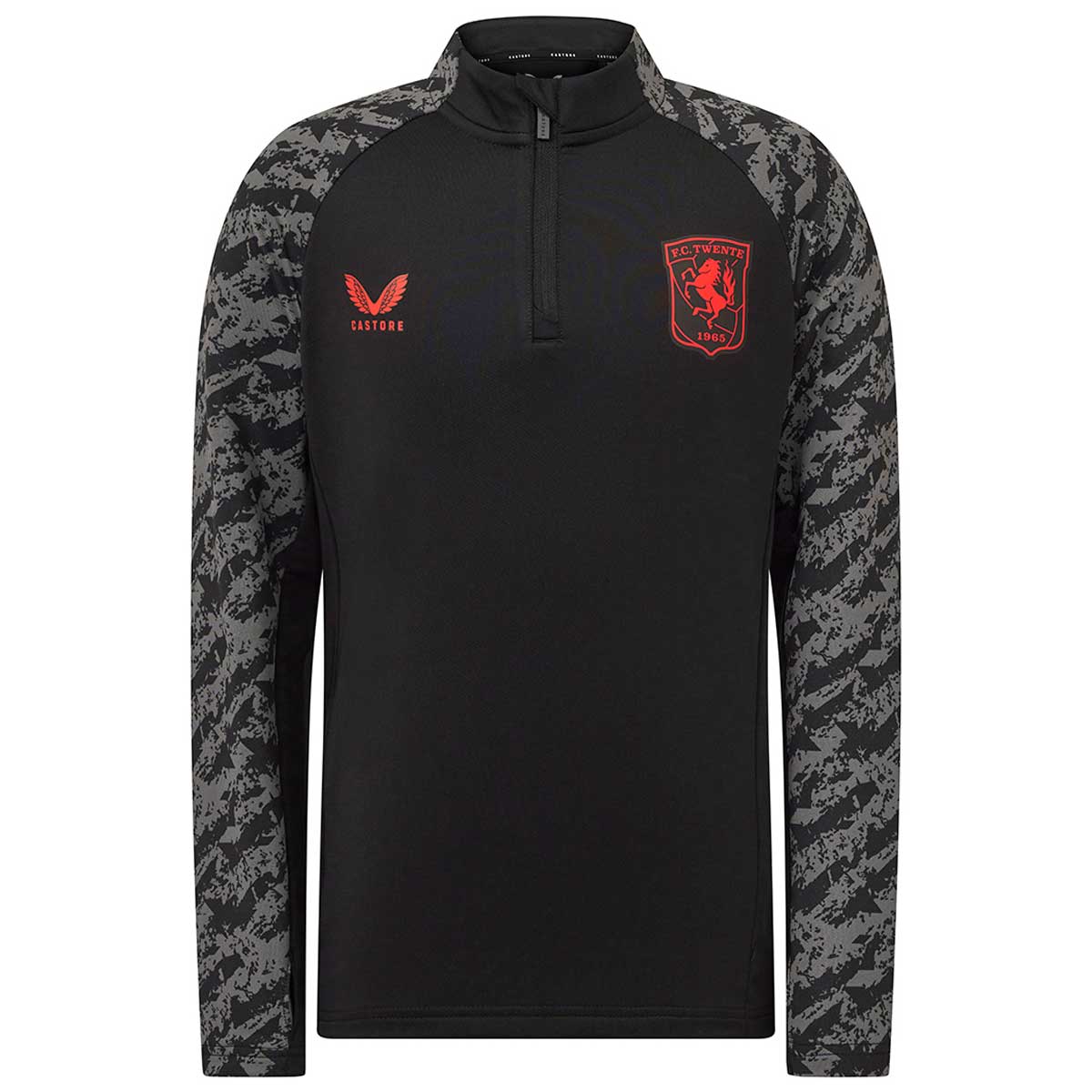 FC Twente Trainingstrui 1/4-Zip 2025-2026 Kids Zwart