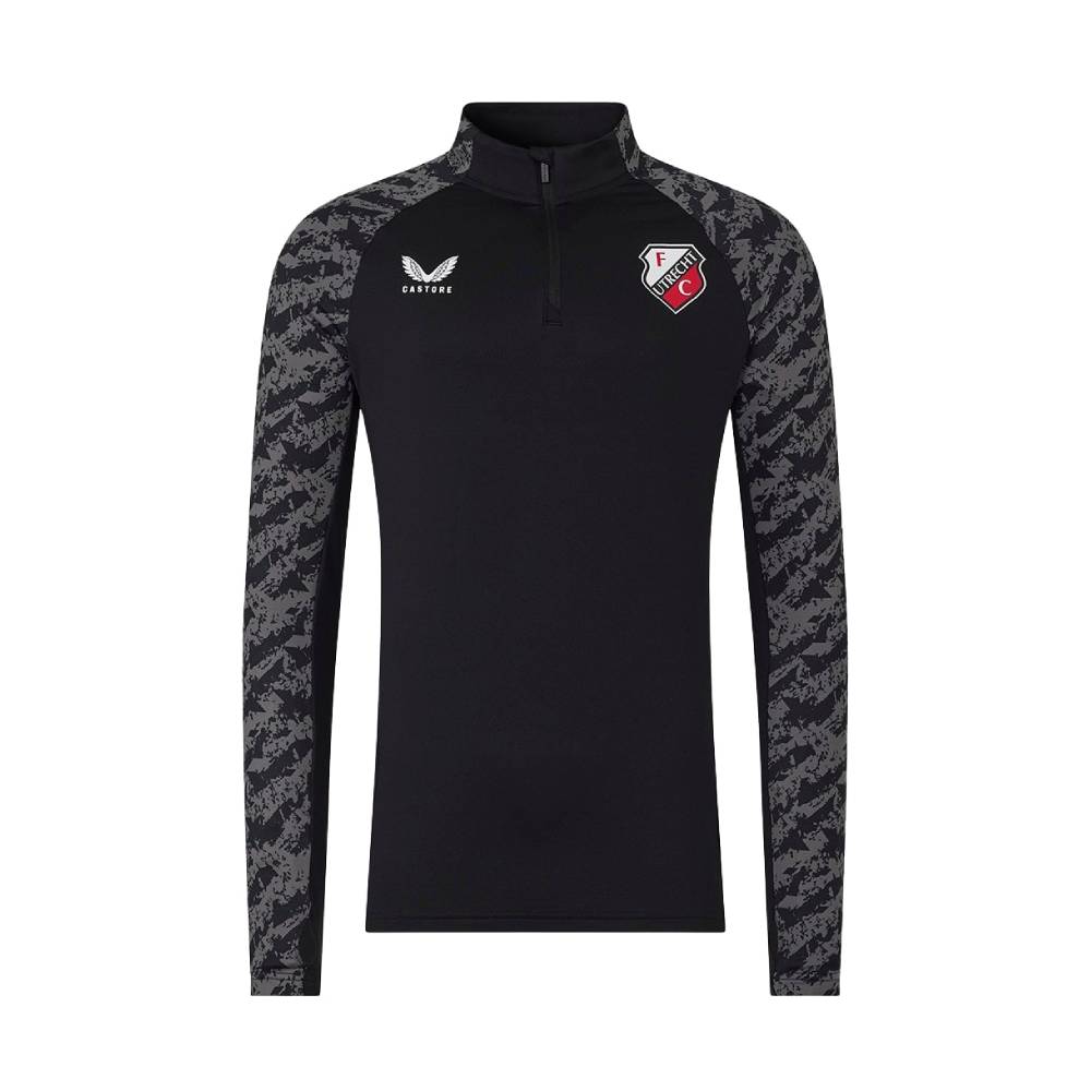 FC Utrecht Trainingstrui 1/4-Zip 2025-2026 Zwart