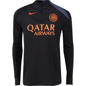 Nike Inter Milan Strike Trainingstrui 1/4-Zip 2025-2026 Zwart Donkerblauw Oranje