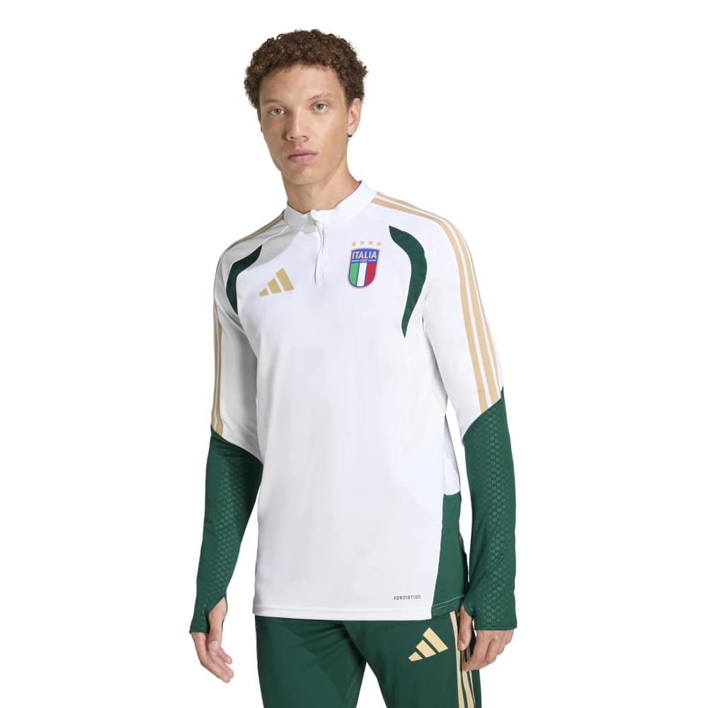 Adidas Italië Trainingstrui 1/4-Zip 2026-2028 Wit