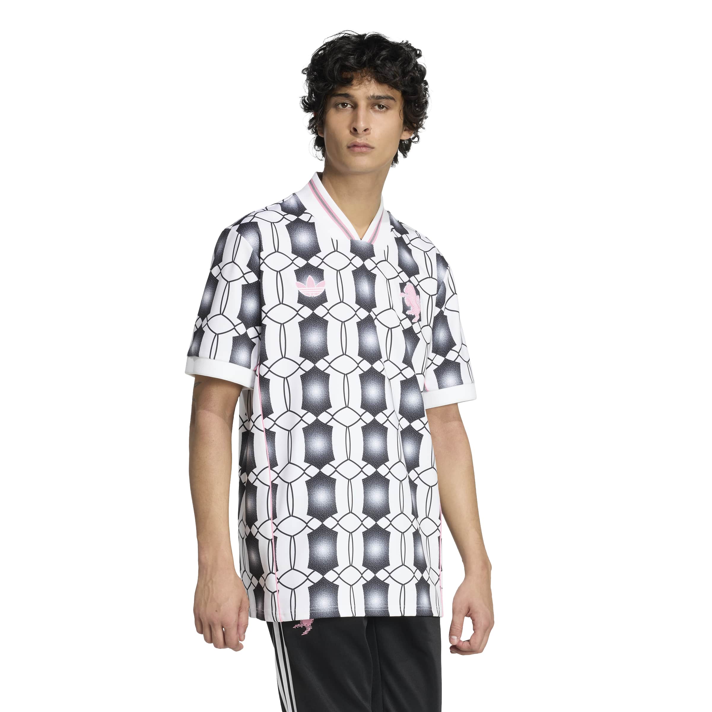 Adidas Juventus Lifestyler T-Shirt Wit Zwart