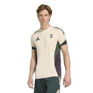 Adidas Juventus Trainingsshirt Europees 2025-2026 Beige Groen Zwart